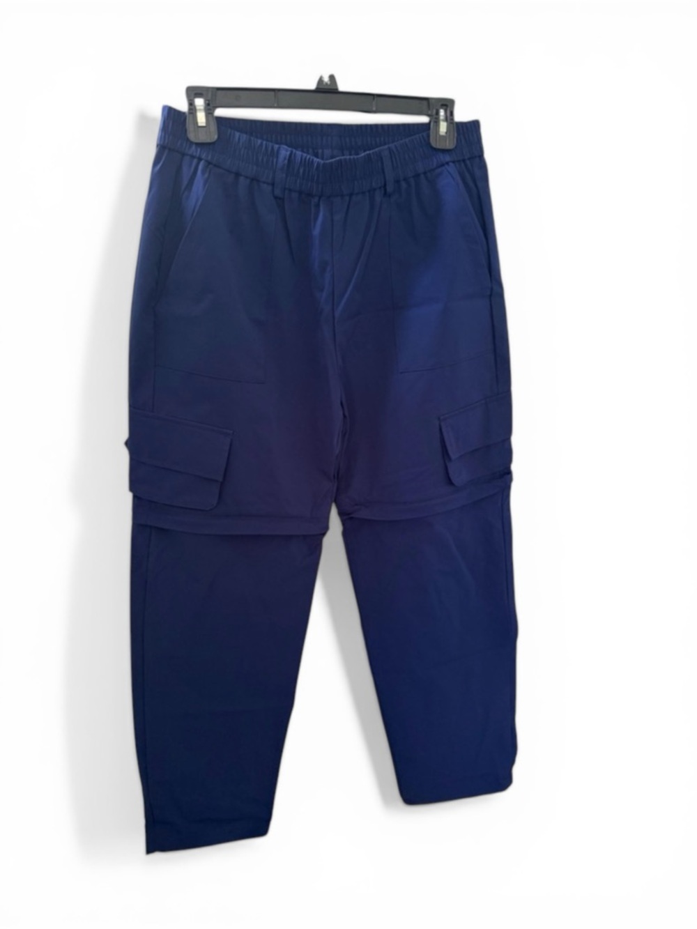 Halara Blue Converible Zip Off Legs Cargo Pants Into Shorts Size Small